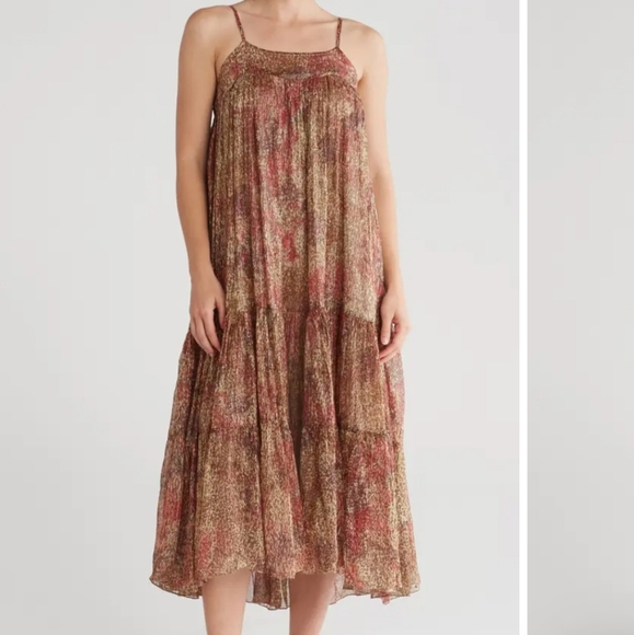 *NWT* RAGA Metallic Print Maxi Dress - Picture 14 of 15